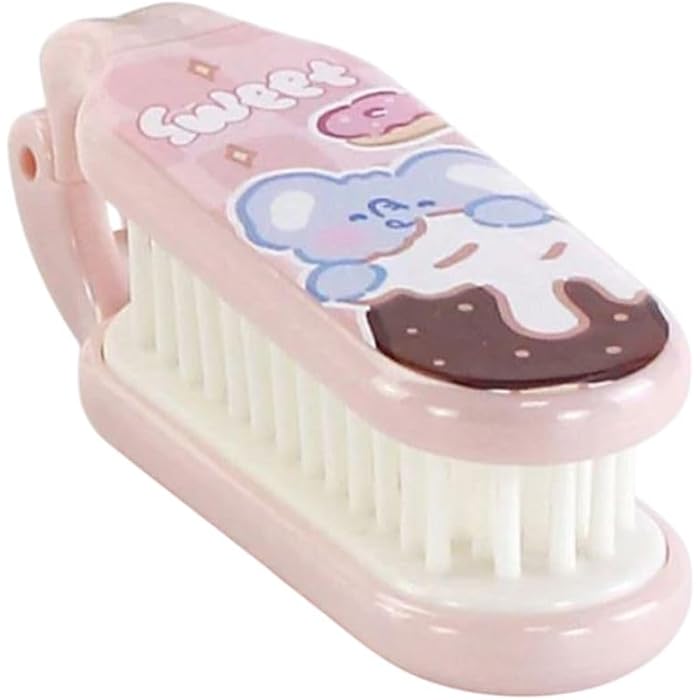 Foldable Hair Brush for Women and Men, Portable Mini Anti-Static Hair Brush, Mini Hair Comb for All Hair Types, Travel Salon Tools, Pocket Comb for Hair Styling (multicolor) - Image 1